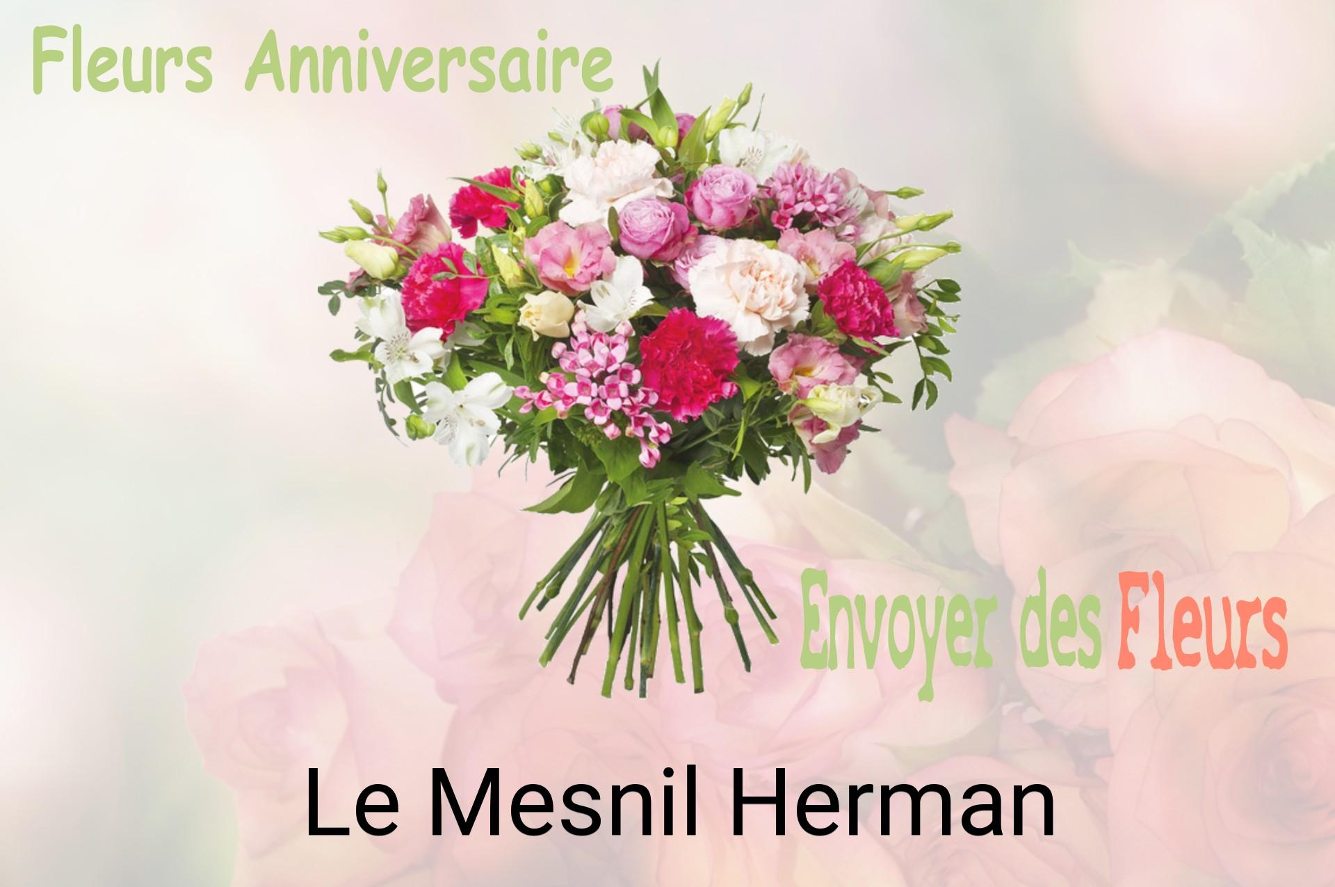 Bouquet de fleurs d’anniversaire livré à Le Mesnil-Herman