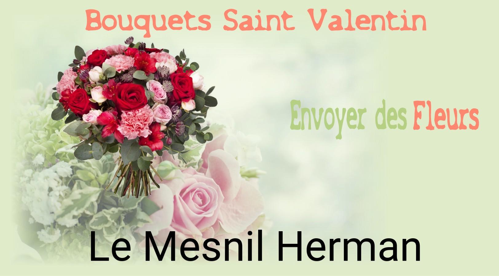 Roses de Saint-Valentin livrées à Le Mesnil-Herman